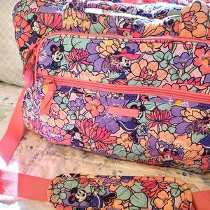 Vera Bradley Minnie's Garden Party Duffle Overnight Bag